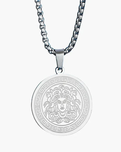 Medusa Long Chain Silver